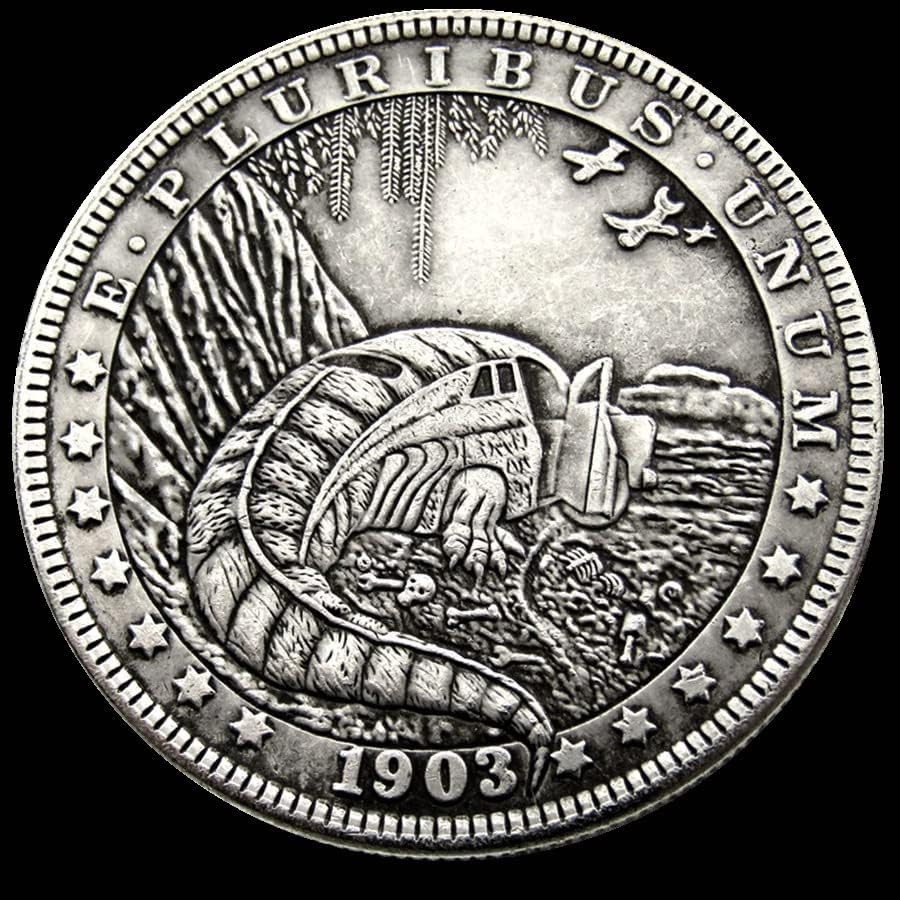 מטבע סילבר דולרי סילבר ארהב מורגן דולר עותק זר מטבע זיכרון 39