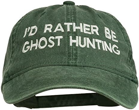 e4Hats.com אני מעדיף להיות רוח רפאים ציד רקום שטף כובע