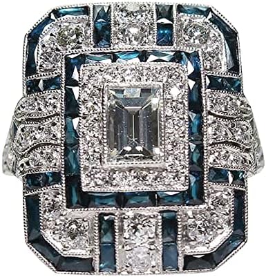 2023 חדש יוקרה מלא יהלומי אגס צורת טבעת תכשיטי יום הולדת הצעת כלה אירוסין מסיבת טבעת גודל 8 טבעות לנשים