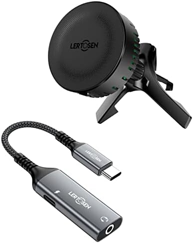 LERTOCE 2 ב 1 USB C עד 3.5 ממ מתאם אוזניות ומטען מתאם + 15W CARGET WIRELETIN GARGER CHARGE