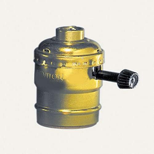 לויטון 10083-16 מחזיק מנורת מעגל חשמלי 1, 250 וואט, ליבון, בינוני, פליז