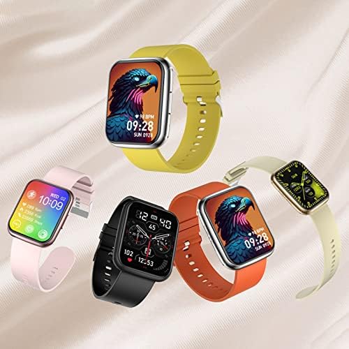 Moresec Smart Watch, 1.91 שעון חכם לטלפונים של אנדרואיד iOS, קצב לב, ניטור מדויק של חמצן בדם, סיוע שינה, AI-assistant, GPS Motion Meter