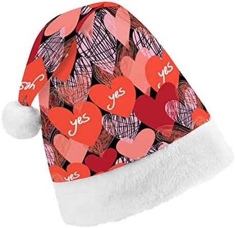 בהיר אדום לבבות חג המולד סנטה כובע עבור אדום חג המולד כובע חג טובות חדש שנה חגיגי ספקי צד