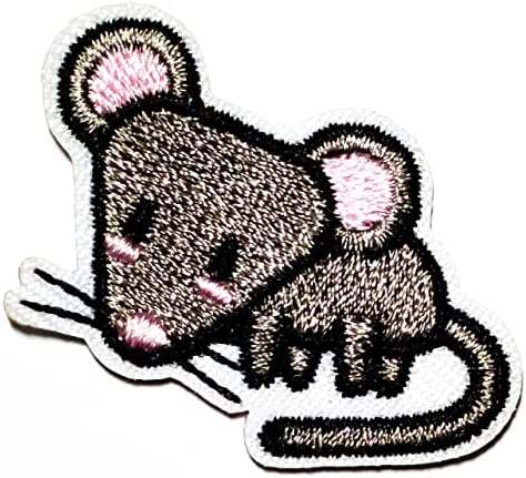 SareeSy Set Set 2 PCS. מיני עכבר עכבר עכבר מעיל עכבר מעיל פולו T- חולצה כובע תרמילי תרמילים אפליקציות תפור תפור רקום על טלאים מדבקות אופנה