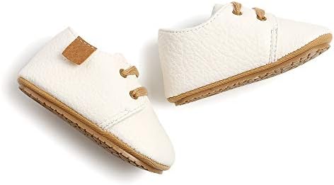 תינוק בני בנות אוקספורד נעלי עור מפוצל רך גומי בלעדי סניקרס אנטי להחליק פעוט קרסול מגפי תינוק הליכה נעלי מוקסינים