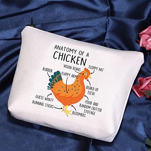 מתנת אוהבי עוף פופול המדינה חוות נשים ילדה האנטומיה של עוף תיק קוסמטי עופות מתנת מאהב