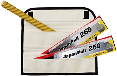 סט מסור משיכה של טאג 'ימה - 16 טפי ו-19 טפי ערכת מסור יד יפנית עם להב שחרור מהיר ונרתיק בד משולש-ג' יי-פי-אר-סט