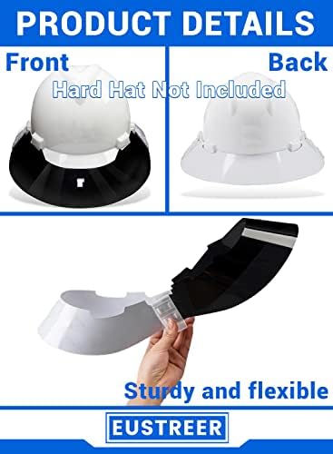 מגן כובע קשה, גוון כובע קשיח מלא מתאים לצל V-Gard רגיל, מאריך פוליאוריטן שולי, הגנת שמש וחום הוספה, אביזר כובע קשה לשימוש חוזר והחלפה,