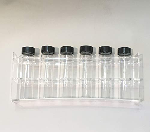 6 חור ברור אקריליק פלסטיק מבחן צינור ניצן אגרטל תבלינים מתלה עבור בקבוקונים בקבוקי מברשת שיניים סיגר תער עט דוכן תצוגת
