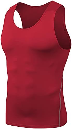 1 חולצות ייבוש מהיר של גברים קיץ גופיית ספורט אימון גופיות דחיסת שרירים חולצות ללא שרוולים ל0322