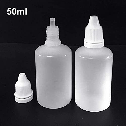 50 מיליליטר מיני טיפות עיניים ריקות בקבוק פלסטיק סחיט נוזל טפטפת טיפות עיניים בקבוק למילוי חוזר לבן 50 מיליליטר עמיד ומקצועי