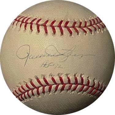 אצבעות רולי חתמו על רולינגס רשמי בייסבול בייסבול של ליגת המייג'ור הרשמית HOF 92 SIG FADE- הולוגרמה PSA K33397 - כדורי בייסבול עם חתימה