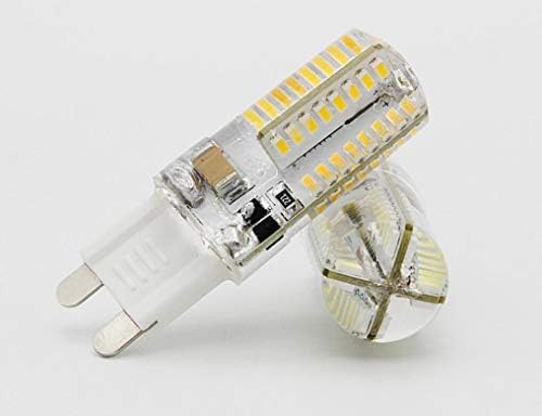 נורות לד ג '9 3 וואט ג' 9 מנורת תירס סיליקון לתאורה ביתית מאוורר תקרה נברשות גוף תאורה,זרם חילופין 110 וולט,גרם 9 בסיס דו-פין,לבן מגניב