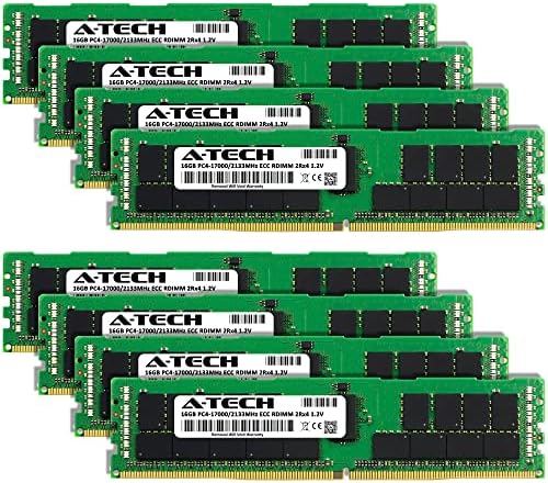 A -Tech 128GB ערכת זיכרון זיכרון זיכרון עבור HPE DL560 G10 - DDR4 2133MHz PC4-17000 ECC רשום RDIMM 2RX4 1.2V - שרת