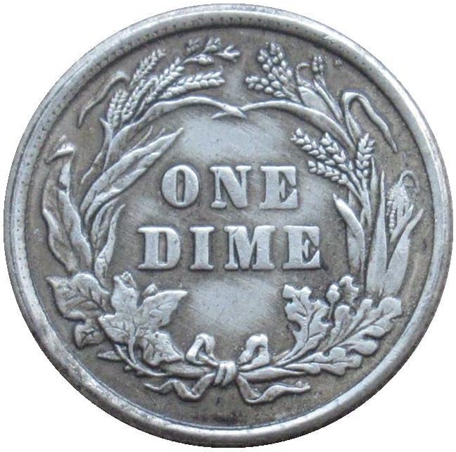 ספר אמריקאי 10 סנט 1897 מטבע זיכרון מצופה מכסף מטבע זיכרון