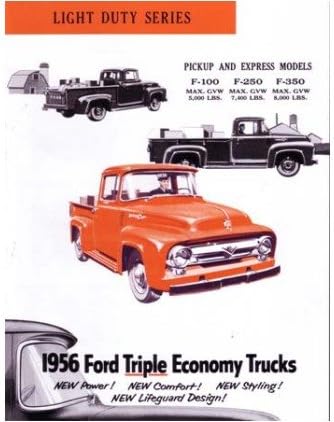 1956 ספרות חוברת מכירות משאיות של פורד F