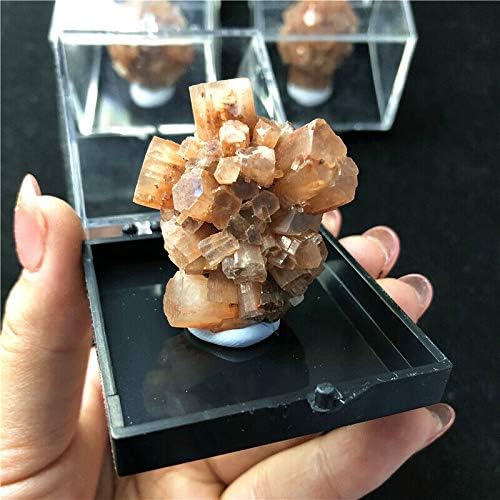 Ertiujg husong306 1 קופסא 1 קופסה טבעית אראוניט אשכול קריסטל לא סדיר מתנות דגימות מינרליות מחוספס