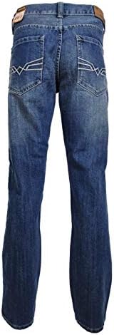 מכנסי ג'ינס ישרים של גברים מתאימים בכושר רגיל