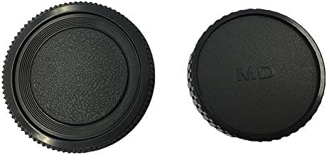 Homyword 2 חבילה כובע גוף קדמי וכובע עדשות אחורי פועלות למינולטה MD MC MONT עדשה ומצלמות, מתאים למינולטה X-700, X570, X-370, XD, XD-7,