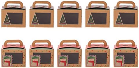 מכולות קאפקייקס של קאבילוק 10 יחידות קופסאות ממתקים חג המולד חג המולד קופסאות קופסאות חג המולד קופסאות חג המולד קופסאות קופסאות עוגיות