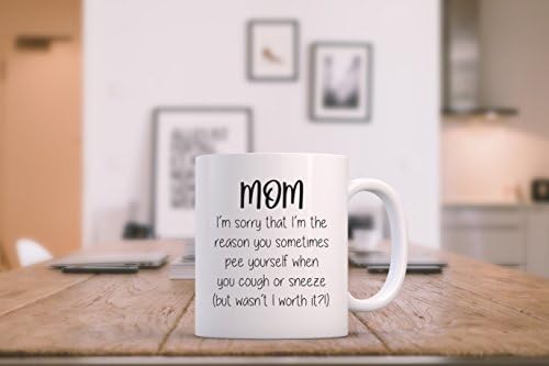 מצחיק אמא קפה ספל-מצטער אתה בעצמך-אמהות יום מתנות מבת, בן-הטוב ביותר מתנות לאמא מילדים - ייחודי איסור פרסום אמא מתנות - כיף יום הולדת
