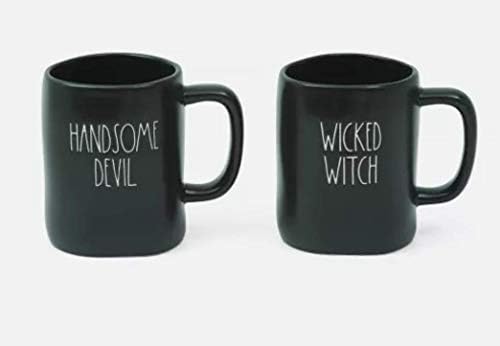Rae Dunn Wicked Witch, נאה שטן קפה ליל כל הקדושים, כוסות תה/ספלים