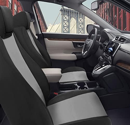 CARCOVOR FIT בהתאמה אישית 2017-2020 הונדה CR-V Neoprene SUV SUV SUV SUV מושב קדמי מכסה צדדים אפורים ושחורים מותאמים למושב CRV כל הדגמים