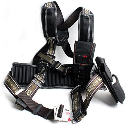 K2 כלי עבודה חגורת בטיחות חגורת בטיחות סופגת חבל בצבע חום