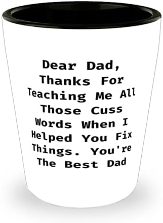 אבא לאבא, אבא יקר, תודה שלימדת אותי את כל המילים המקללות האלה כשאני, כוס זריקת אבא ייחודית, כוס קרמיקה מבן בת