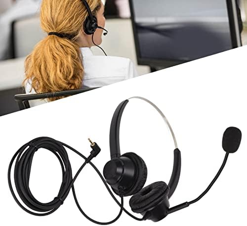 Lazmin112 אוזניות מוקד טלפוני, אוזניות שירות לקוחות הפחתת רעש בינאור