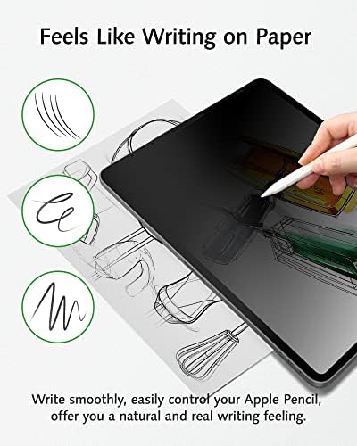Bioton PaperFeel Pro Pro Privacy מגן מסך התואם ל- iPad Pro 11 אינץ 'M2 / iPad Air דור 5/4 דור 10.9 אינץ