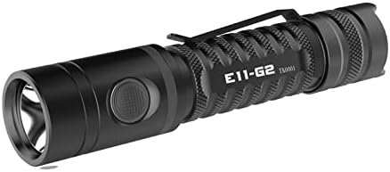 PowerTac E11G2 1300 Lumens מסוג USB מסוג USB פנס טקטי LED נטען. IP68 אטום למים. 5 דגמים פלוס סטרוב ל- EDC, טיולים חירום ושימוש בחוץ -