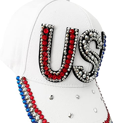 גמוסי יוניסקס ארהב ארהב דגל אמריקאי דגל בייסבול כובע כובע רנניסטון במצוקה למבוגרים