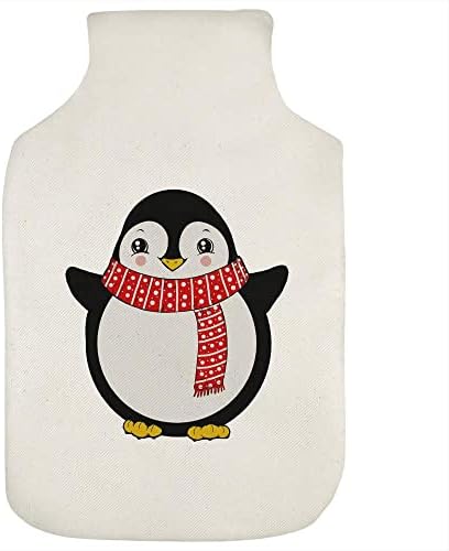 עזידה 'פינגווין בצעיף' כיסוי בקבוק מים חמים