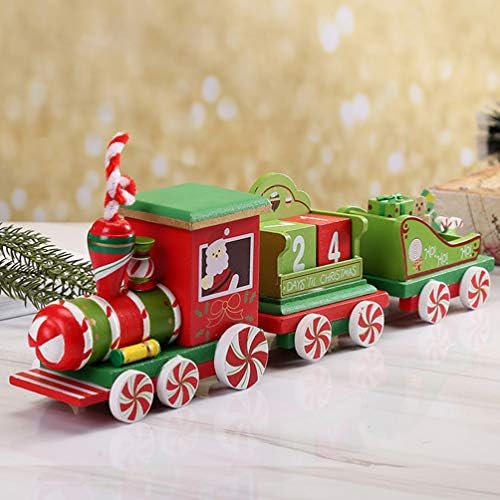 1 סט חג המולד עץ רכבות חג המולד דקורטיבי קישוט עץ בית תפאורה