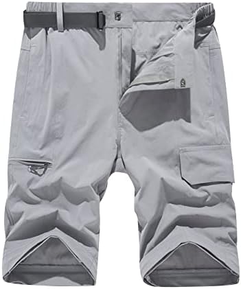 מכנסי מטען לגברים של CJHDYM אופנה מרובה כיסים כפתור בצבע אחיד רוכסן רוכסן חיצוני כושר סהוט מכנסיים ישר