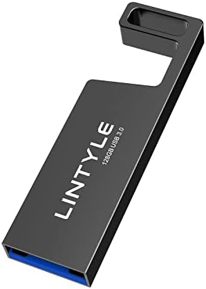 Lintyle 128 כונן פלאש USB USB 3.0 כונן אגודל עם מחזיק מקשים, 128 גרם 128 ג'יגה -בייט מתכת כונן USB 3.0 כונן פלאש עט זיכרון כונן הבזק