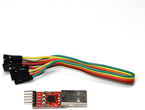 CP2102 מודול USB ל- TTL 5PIN Converter Converter Mover Module Downloader עבור UART STC 3.3V ו- 5V עם חוטי מגשר
