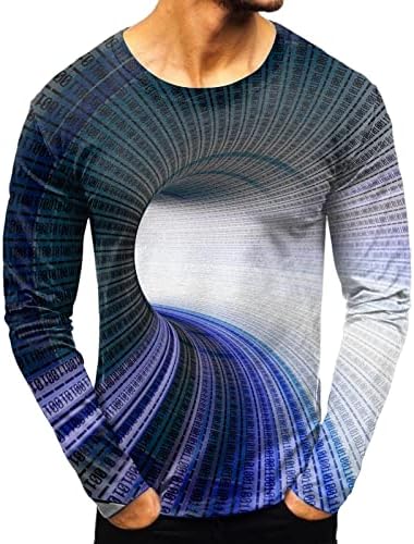 XXBR 2022 חולצות טריקו שרוול ארוך של גברים, רחוב סתיו 3D דיגיטלי דיגיטלי הצוות הצוואר צוואר צוואר ספורט מזדמן צמרות חידוש