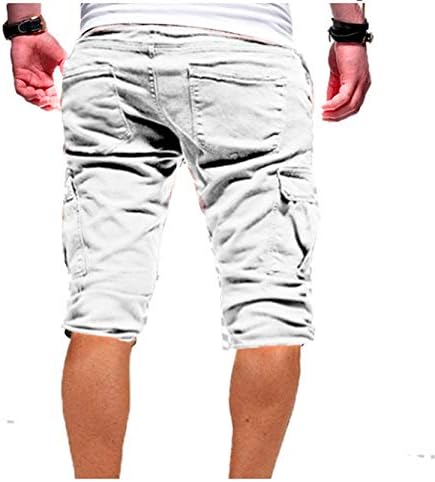 גברים של שרוך כושר אימון מכנסיים ריצה קצר מכנסיים מצויד אימון פיתוח גוף אצן עם כיסים