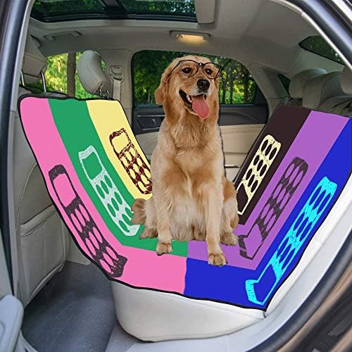 מותאם אישית מחשבון כלי יד נמשך יצירתי הדפסת רכב מושב מכסה לכלבים עמיד למים החלקה עמיד רך לחיות מחמד רכב מושב כלב רכב ערסל עבור מכוניות