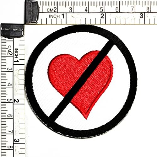 אדום לב אין אהבה סמל סימן ברזל על תיקוני פעילויות רקום לוגו להלביש ג ' ינס מעילי כובעי תרמילי חולצות אביזרי עשה זאת בעצמך תלבושות אמנויות