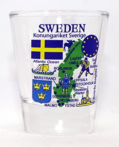שוודיה האיחוד האירופי סדרת ציוני דרך וסמלים ירה זכוכית