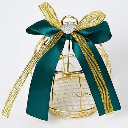 מיני מתכת זהב בציר רטרו ציפור כלוב סוכריות קופסות תינוק מקלחת לטובת אריזת מתנה לאורחים מסיבת יום הולדת מזכרות