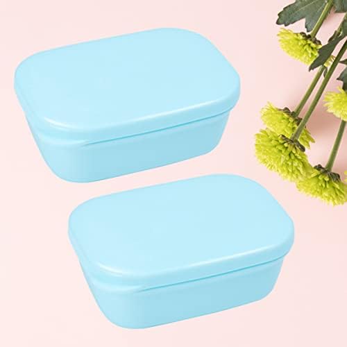 Zerodeko 2 PCS קופסת סבון נוחה ניידת סבון שימושי מיכל סבון מארגן סבון סבון למטבח אמבטיה בית