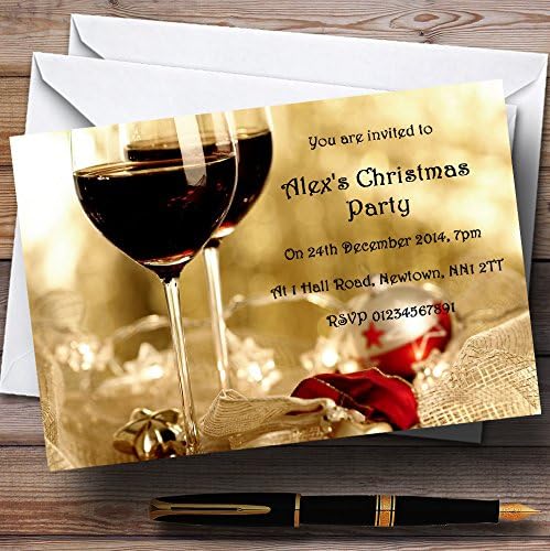 יין בהתאמה אישית לחג המולד/שנה חדשה/הזמנות למסיבת חג