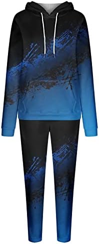 Zhishiliuman 2 חלקים קפוצ'ון חליפות הזעה לגברים אופנה סווטשירט מכנסי טרנינג מכניסים אימונית אתלטית לריצה ריצה