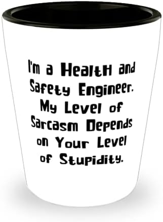 אני מהנדס בריאות ובטיחות. שלי. שוט זכוכית, בריאות ובטיחות מהנדס הווה מחברים, ייחודי רעיון קרמיקה כוס עבור עמיתים לעבודה