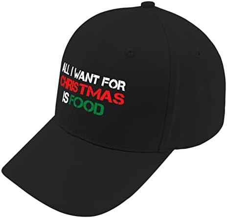 כובעי JVan עבור כובע בייסבול של כובע בייסבול לילד, כובעי חג המולד כל מה שאני רוצה בשביל כריסטמאס זה כובעי אוכל לילד