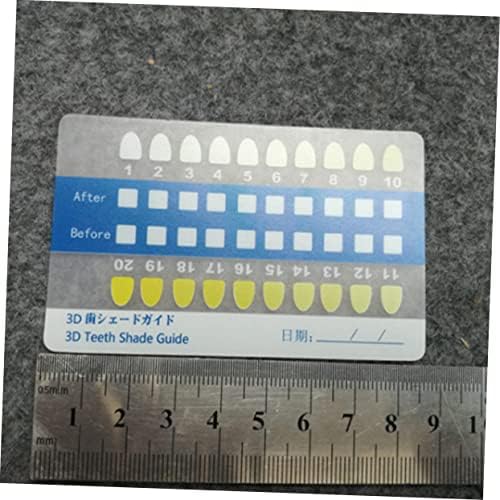 HEMOTON 40PCS תרשים צבע שיניים תרשים מכשירי משק בית מעקב אחר SHADE CHAR PVC מעקב אחר כרטיסי צבע קלאסיים בהשוואה